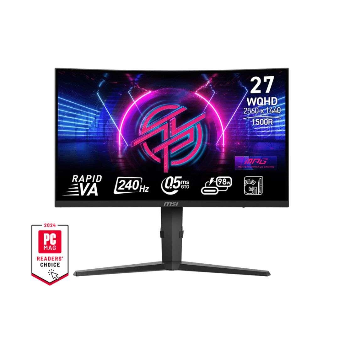 MSI MPG 275CQRXF 27" Curved WQHD HDR Gaming Monitor - 240Hz, 0.5ms, FreeSync