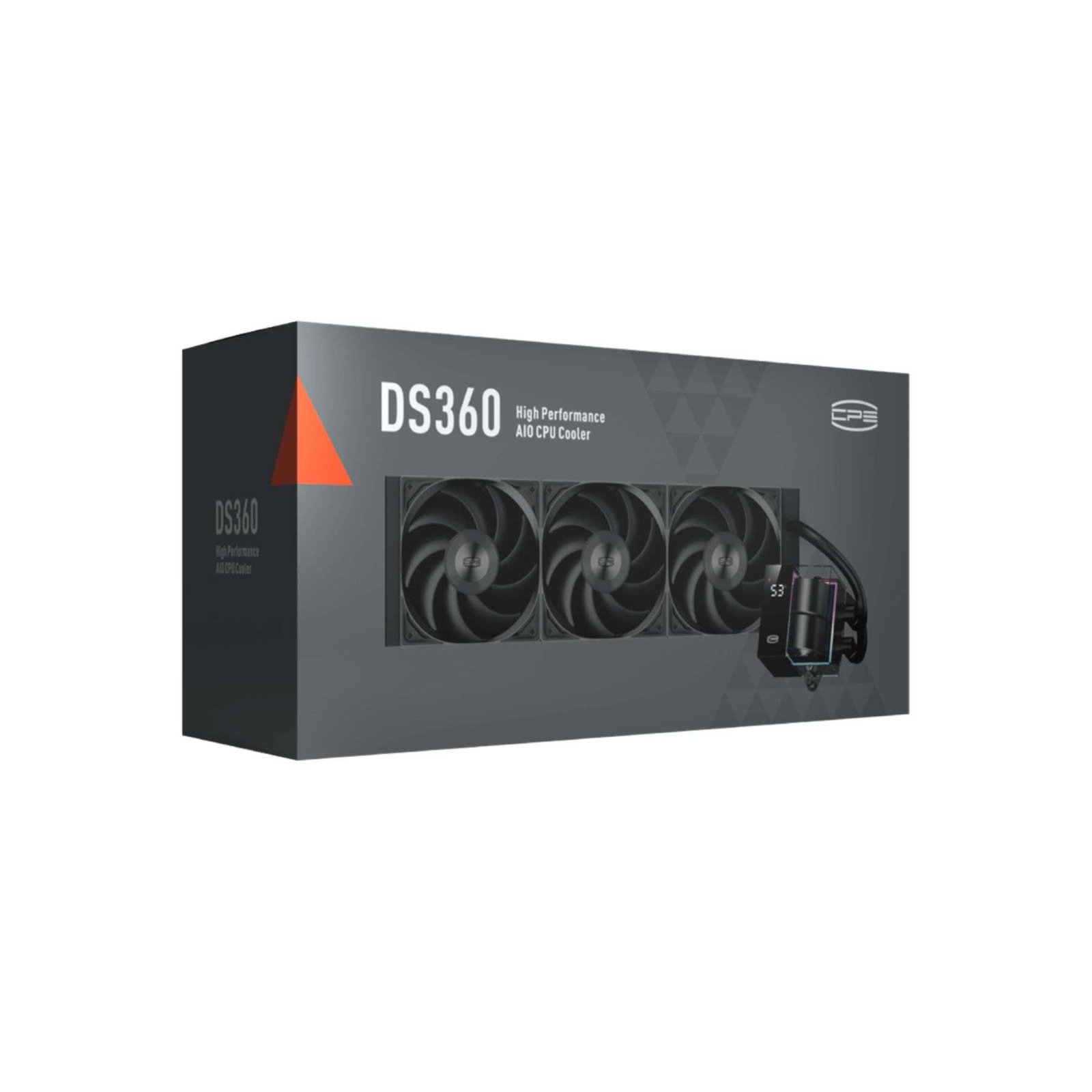 PCCOOLER CPS DS360 BK AIO Liquid Cooler – 360mm Radiator with Mirror Pump Design