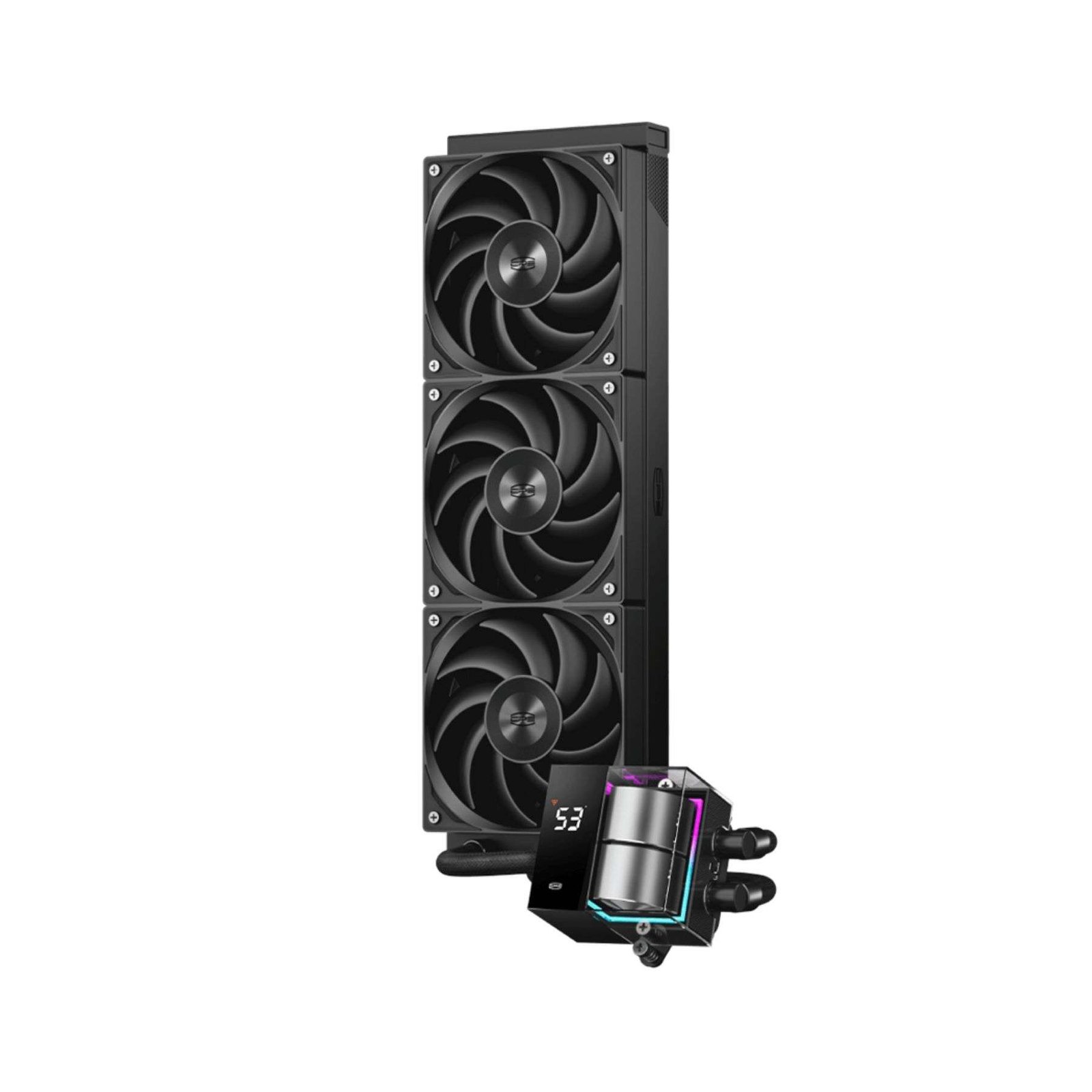 PCCOOLER CPS DS360 BK AIO Liquid Cooler – 360mm Radiator with Mirror Pump Design