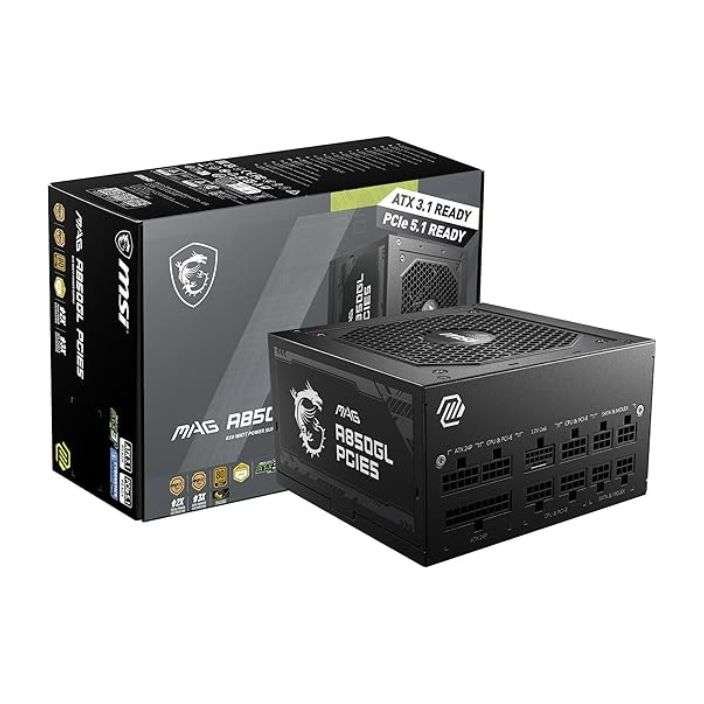 MSI MAG A850GL PCIE5 – 850W 80+ Gold Fully Modular ATX 3.0 Power Supply with PCIe 5.0 Support MSI MAG A850GL PCIE5 – 850W 80+ Gold Fully Modular ATX 3.0 Power Supply with PCIe 5.0 Support
