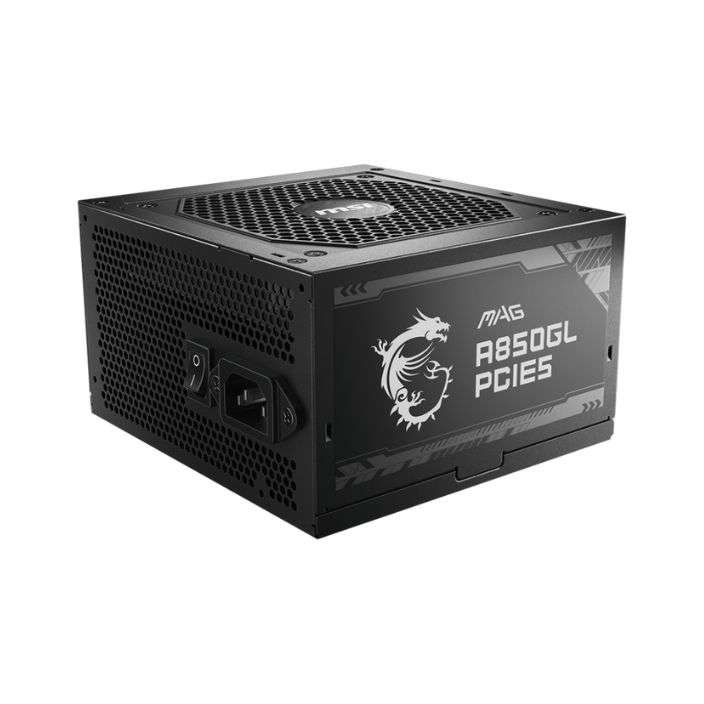 MSI MAG A850GL PCIE5 – 850W 80+ Gold Fully Modular ATX 3.0 Power Supply with PCIe 5.0 Support MSI MAG A850GL PCIE5 – 850W 80+ Gold Fully Modular ATX 3.0 Power Supply with PCIe 5.0 Support