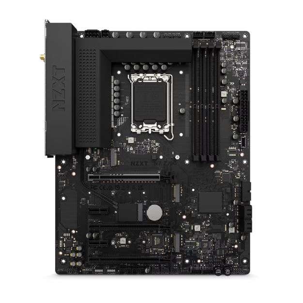 NZXT N7 Z790 ATX Motherboard – Intel Z790 Chipset, LGA 1700, DDR5 Support, PCIe 5.0, Wi-Fi 6E, Bluetooth 5.2, Black