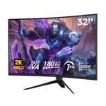 HROTHGAR GM32 32" 180Hz Curved QHD Gaming Monitor – 1000R, FreeSync/G-Sync, 1.76ms Response HROTHGAR GM32 32" 180Hz Curved QHD Gaming Monitor – 1000R, FreeSync/G-Sync, 1.76ms Response
