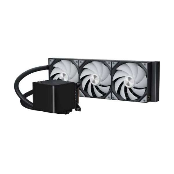 TRYX PANORAMA ARGB 360mm AIO CPU Liquid Cooler – Black | 6.5" 2K AMOLED Display, 60Hz, Asetek 8th Gen Pump, ARGB Fans, Intel/AMD Compatible
