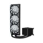 TRYX PANORAMA ARGB 360mm AIO CPU Liquid Cooler – Black | 6.5" 2K AMOLED Display, 60Hz, Asetek 8th Gen Pump, ARGB Fans, Intel/AMD Compatible