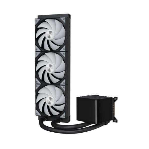 TRYX PANORAMA ARGB 360mm AIO CPU Liquid Cooler – Black | 6.5" 2K AMOLED Display, 60Hz, Asetek 8th Gen Pump, ARGB Fans, Intel/AMD Compatible