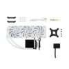 TRYX PANORAMA ARGB 360mm AIO CPU Liquid Cooler – White | 6.5” 2K AMOLED Display, 60Hz, Asetek 8th Gen Pump, ARGB Fans, Intel/AMD Compatible