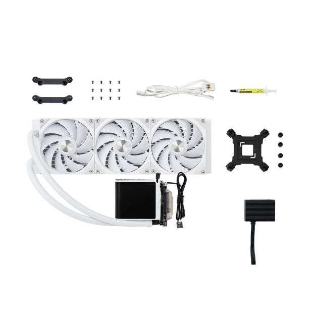 TRYX PANORAMA ARGB 360mm AIO CPU Liquid Cooler – White | 6.5” 2K AMOLED Display, 60Hz, Asetek 8th Gen Pump, ARGB Fans, Intel/AMD Compatible TRYX PANORAMA ARGB 360mm AIO CPU Liquid Cooler – White | 6.5” 2K AMOLED Display, 60Hz, Asetek 8th Gen Pump, ARGB Fans, Intel/AMD Compatible