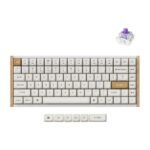 Keychron K2 HE Rapid Trigger Wireless Custom Mechanical Keyboard (75% Layout, Hall‑Effect MagSwitch, QMK/Bluetooth/2.4 GHz, Aluminum + Maple/Rosewood Siding)