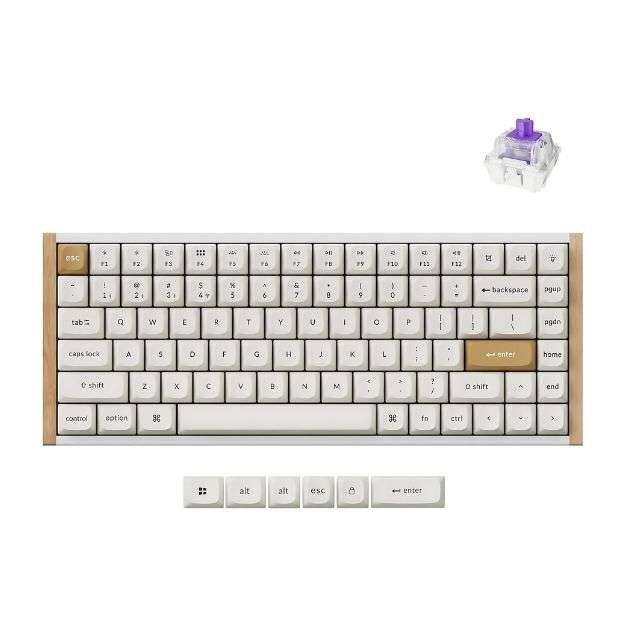 Keychron K2 HE Rapid Trigger Wireless Custom Mechanical Keyboard (75% Layout, Hall‑Effect MagSwitch, QMK/Bluetooth/2.4 GHz, Aluminum + Maple/Rosewood Siding) Keychron K2 HE Rapid Trigger Wireless Custom Mechanical Keyboard (75% Layout, Hall‑Effect MagSwitch, QMK/Bluetooth/2.4 GHz, Aluminum + Maple/Rosewood Siding)