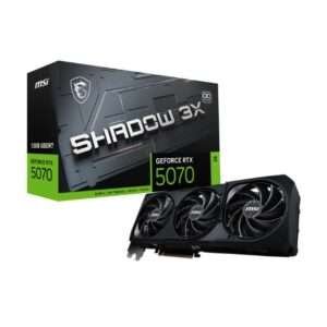 MSI GeForce RTX 5070 12G SHADOW 3X OC – 12 GB GDDR7, PCIe 5.0, Triple-Fan Gaming GPU