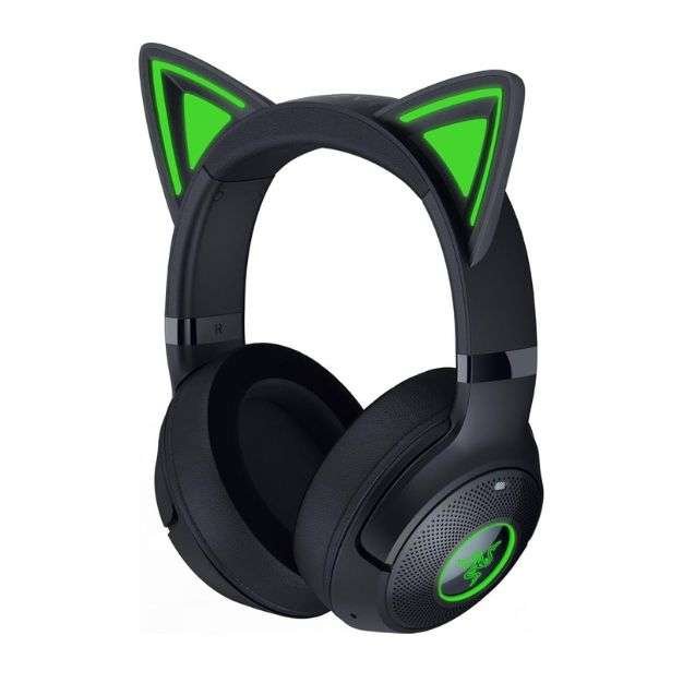 Razer Kraken Kitty V2 BT – Wireless Bluetooth RGB Headset with Chroma Kitty Ears – Black Razer Kraken Kitty V2 BT – Wireless Bluetooth RGB Headset with Chroma Kitty Ears – Black