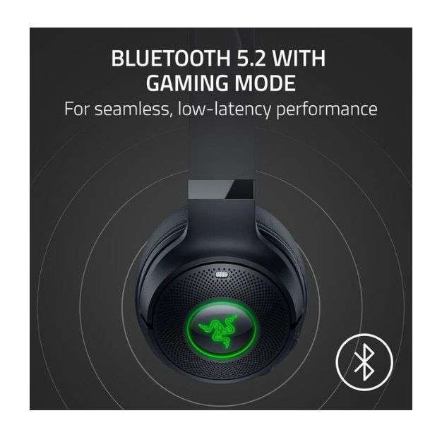 Razer Kraken Kitty V2 BT – Wireless Bluetooth RGB Headset with Chroma Kitty Ears – Black Razer Kraken Kitty V2 BT – Wireless Bluetooth RGB Headset with Chroma Kitty Ears – Black