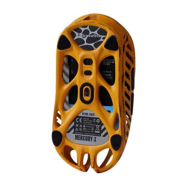 GravaStar Mercury X Pro Wireless Gaming Mouse – 8000Hz, 32,000 DPI, Battle Worn Yellow GravaStar Mercury X Pro Wireless Gaming Mouse – 8000Hz, 32,000 DPI, Battle Worn Yellow