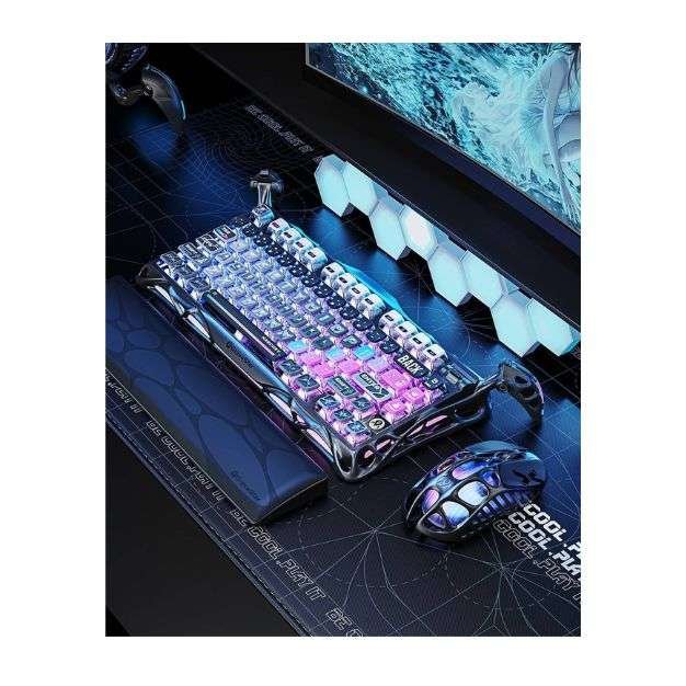 GravaStar Mercury K1 Pro Wireless Mechanical Gaming Keyboard – 75% Layout, Galaxy Black GravaStar Mercury K1 Pro Wireless Mechanical Gaming Keyboard – 75% Layout, Galaxy Black