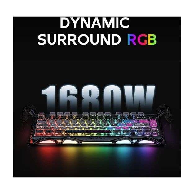 GravaStar Mercury K1 Pro Wireless Mechanical Gaming Keyboard – 75% Layout, Galaxy Black GravaStar Mercury K1 Pro Wireless Mechanical Gaming Keyboard – 75% Layout, Galaxy Black