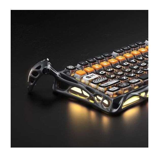 GravaStar Mercury K1 Pro Wireless Mechanical Gaming Keyboard – 75% Layout, Battle-Worn Orange GravaStar Mercury K1 Pro Wireless Mechanical Gaming Keyboard – 75% Layout, Battle-Worn Orange