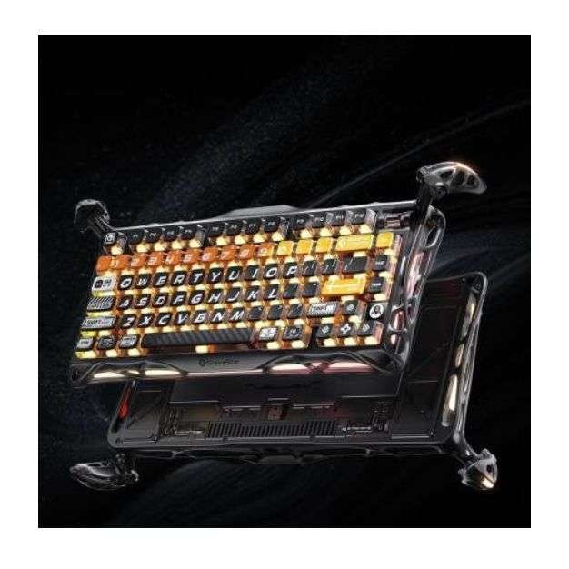 GravaStar Mercury K1 Pro Wireless Mechanical Gaming Keyboard – 75% Layout, Battle-Worn Orange GravaStar Mercury K1 Pro Wireless Mechanical Gaming Keyboard – 75% Layout, Battle-Worn Orange