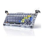 GravaStar Mercury K1 Pro Wireless Mechanical Gaming Keyboard – 75% Layout, Battle-Worn Interstellar Silver GravaStar Mercury K1 Pro Wireless Mechanical Gaming Keyboard – 75% Layout, Battle-Worn Interstellar Silver
