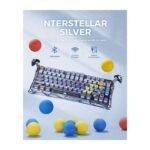 GravaStar Mercury K1 Pro Wireless Mechanical Gaming Keyboard – 75% Layout, Battle-Worn Interstellar Silver GravaStar Mercury K1 Pro Wireless Mechanical Gaming Keyboard – 75% Layout, Battle-Worn Interstellar Silver