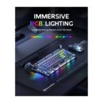 GravaStar Mercury K1 Pro Wireless Mechanical Gaming Keyboard – 75% Layout, Battle-Worn Interstellar Silver GravaStar Mercury K1 Pro Wireless Mechanical Gaming Keyboard – 75% Layout, Battle-Worn Interstellar Silver