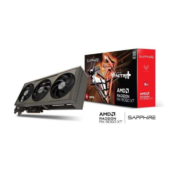 SAPPHIRE NITRO+ AMD Radeon RX 9060 XT Graphics Card – 16GB GDDR6, RDNA 4 Architecture SAPPHIRE NITRO+ AMD Radeon RX 9060 XT Graphics Card – 16GB GDDR6, RDNA 4 Architecture
