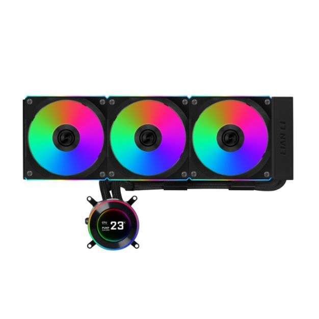 Lian Li Hydroshift II LCD-C 360CL Black – 360mm AIO Liquid Cooler with 2.1” IPS LCD & Wireless UNI FAN CL Lian Li Hydroshift II LCD-C 360CL Black – 360mm AIO Liquid Cooler with 2.1” IPS LCD & Wireless UNI FAN CL