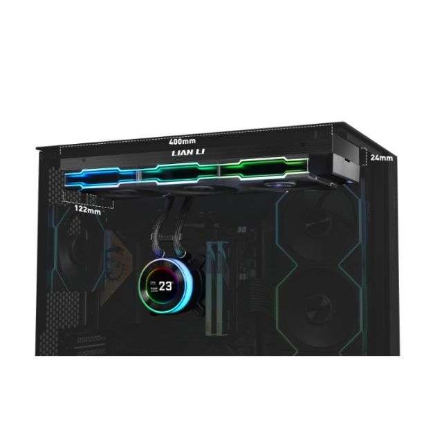 Lian Li Hydroshift II LCD-C 360CL Black – 360mm AIO Liquid Cooler with 2.1” IPS LCD & Wireless UNI FAN CL Lian Li Hydroshift II LCD-C 360CL Black – 360mm AIO Liquid Cooler with 2.1” IPS LCD & Wireless UNI FAN CL