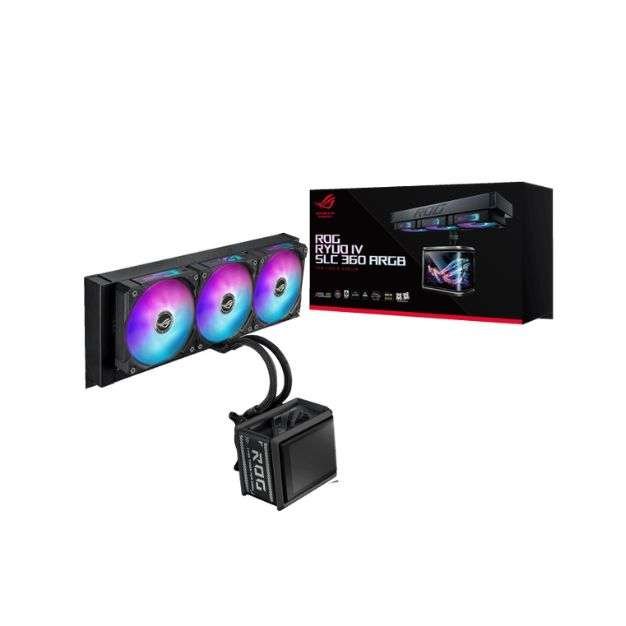 233ASUS ROG Ryuo IV SLC 360 ARGB AIO Liquid Cooler – 6.67” 2K AMOLED Curved Display, Sliding LCD Panel, AURA Sync ASUS ROG Ryuo IV SLC 360 ARGB AIO Liquid Cooler – 6.67” 2K AMOLED Curved Display, Sliding LCD Panel, AURA Sync