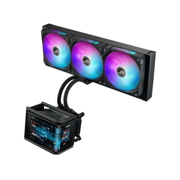ASUS ROG Ryuo IV SLC 360 ARGB AIO Liquid Cooler – 6.67” 2K AMOLED Curved Display, Sliding LCD Panel, AURA Sync ASUS ROG Ryuo IV SLC 360 ARGB AIO Liquid Cooler – 6.67” 2K AMOLED Curved Display, Sliding LCD Panel, AURA Sync