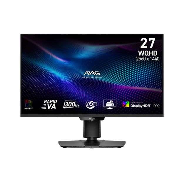 MSI MAG 274QPF X30MV 27” QHD 300Hz Gaming Monitor – 0.5ms, VA Panel, Adaptive Sync – Black