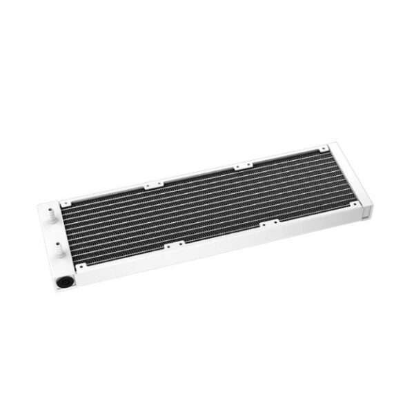 DeepCool LE360 V2 ARGB Liquid CPU Cooler – 360mm Radiator, 3x 120mm PWM Fans, High-Speed 3400 RPM Pump, RGB Lighting – White