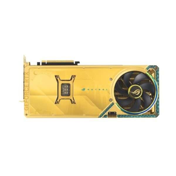 ROG Astral GeForce RTX™ 5080 Dhahab CORE OC Edition – 16GB GDDR7, Triple Axial-Tech Fans, RGB, Overclocked GPU