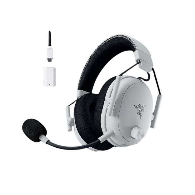 Razer Kraken V3 Pro Wireless Gaming Headset – White | THX Spatial Audio, HyperSense Haptics, Detachable Mic, RGB Chroma Razer Kraken V3 Pro Wireless Gaming Headset – White | THX Spatial Audio, HyperSense Haptics, Detachable Mic, RGB Chroma