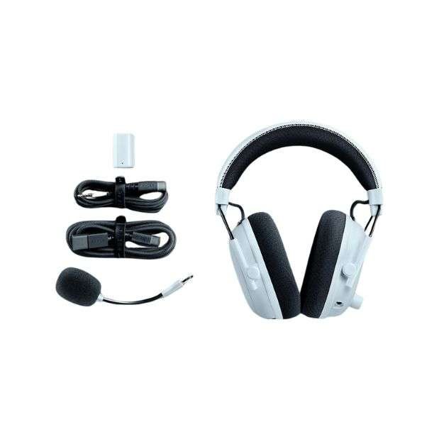 Razer Kraken V3 Pro Wireless Gaming Headset – White | THX Spatial Audio, HyperSense Haptics, Detachable Mic, RGB Chroma Razer Kraken V3 Pro Wireless Gaming Headset – White | THX Spatial Audio, HyperSense Haptics, Detachable Mic, RGB Chroma