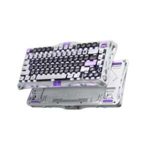 Mercury V75-HE Gaming Keyboard – White | Mechanical Switches, RGB Backlight, Anti-Ghosting, Durable Build