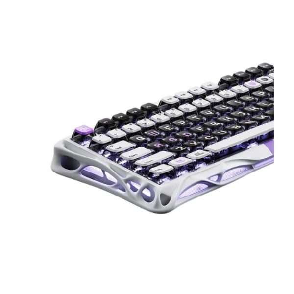 Mercury V75-HE Gaming Keyboard – White | Mechanical Switches, RGB Backlight, Anti-Ghosting, Durable Build