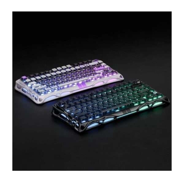 Mercury V75-HE Gaming Keyboard – White | Mechanical Switches, RGB Backlight, Anti-Ghosting, Durable Build