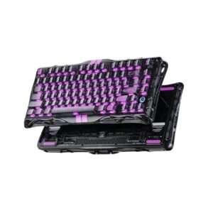 Mercury V75 Lite Gaming Keyboard – Transparent Black | Mechanical Feel, RGB Backlight, Compact & Durable Design