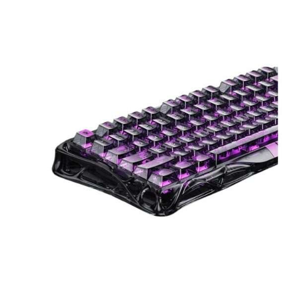 Mercury V75 Lite Gaming Keyboard – Transparent Black | Mechanical Feel, RGB Backlight, Compact & Durable Design
