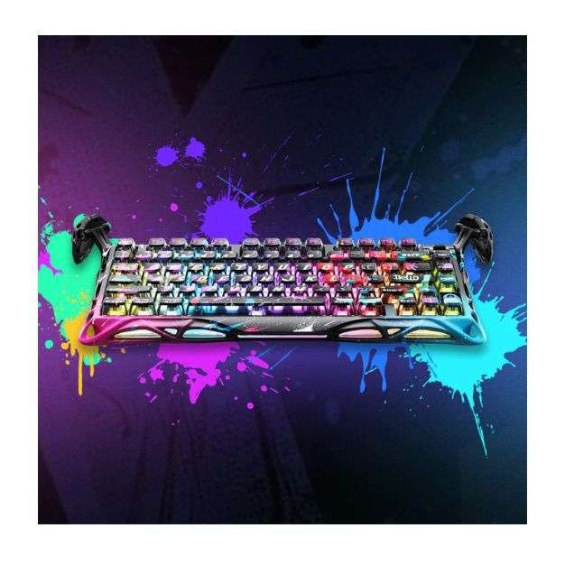 Mercury V75 Pro Special Edition Gaming Keyboard – Neon Graffiti | Mechanical Switches, RGB Backlight, Anti-Ghosting, Stylish Design Mercury V75 Pro Special Edition Gaming Keyboard – Neon Graffiti | Mechanical Switches, RGB Backlight, Anti-Ghosting, Stylish Design