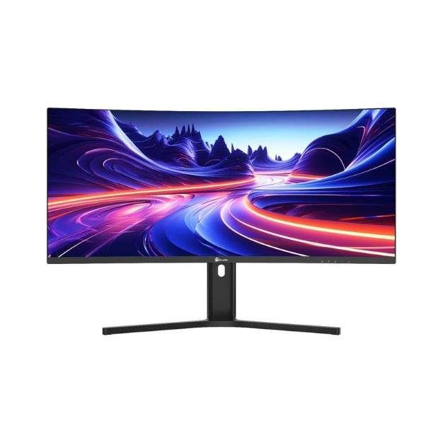 GameTek Rogue 34" VA WQHD Curved Gaming Monitor – 180Hz, 1ms, HDR, FreeSync, Black