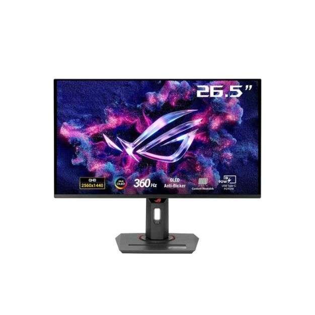 ASUS ROG Swift XG27ACDNG 27" QD-OLED Gaming Monitor – 2K WQHD, 360Hz Refresh Rate, 0.03ms Response, HDR