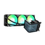 TRYX PANORAMA SE ARGB 360 Black CPU Liquid Cooler – 2.4" Rotatable AMOLED Screen, High-Performance 360mm AIO Cooling, PWM Fans & Dynamic RGB Lighting