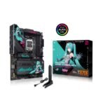 ASUS ROG Strix X870E-H Gaming WiFi 7 Hatsune Miku Edition AM5 ATX Motherboard – DDR5 8000+ MT/s (OC), PCIe 5.0 x16, USB4 Type-C, 5Gb LAN, Bluetooth 5.4
