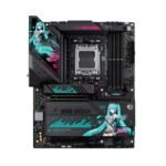 ASUS ROG Strix X870E-H Gaming WiFi 7 Hatsune Miku Edition AM5 ATX Motherboard – DDR5 8000+ MT/s (OC), PCIe 5.0 x16, USB4 Type-C, 5Gb LAN, Bluetooth 5.4