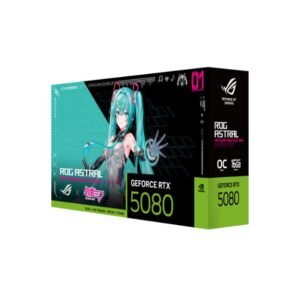 ASUS ROG Astral GeForce RTX 5080 16GB GDDR7 OC Hatsune Miku Edition Graphics Card – PCIe 5.0, 10752 CUDA Cores, 30Gbps 256-bit, 1801 AI TOPs