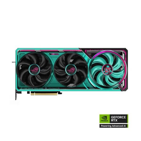 ASUS ROG Astral GeForce RTX 5080 16GB GDDR7 OC Hatsune Miku Edition Graphics Card – PCIe 5.0, 10752 CUDA Cores, 30Gbps 256-bit, 1801 AI TOPs