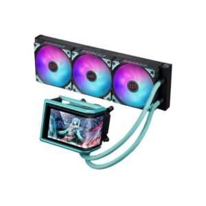 ASUS ROG Ryuo IV 360 ARGB Hatsune Miku Edition CPU Cooler – 360mm AIO, 6.67” 2K Curved AMOLED Display, High-Performance Fans & ARGB Lighting