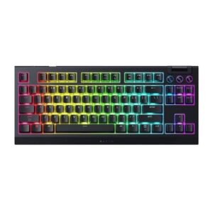 Razer BlackWidow V4 Tenkeyless HyperSpeed Wireless Gaming Keyboard – Mechanical, RGB, Black